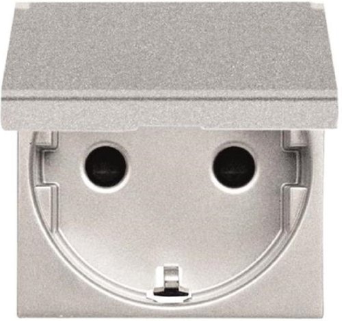 Розетка с заземлением без рамки ABB Niessen Zenit 1-м. 2 мод. крышка шторки N2288.1 PL серебро фото Розетка с заземлением без рамки ABB Niessen Zenit 1-м. 2 мод. крышка шторки N2288.1 PL серебро картинка